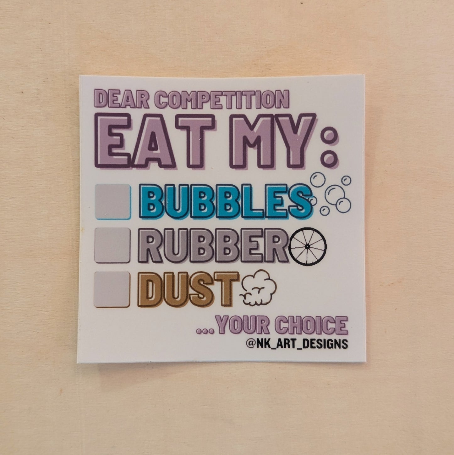 Eat My Bubbles Sticker