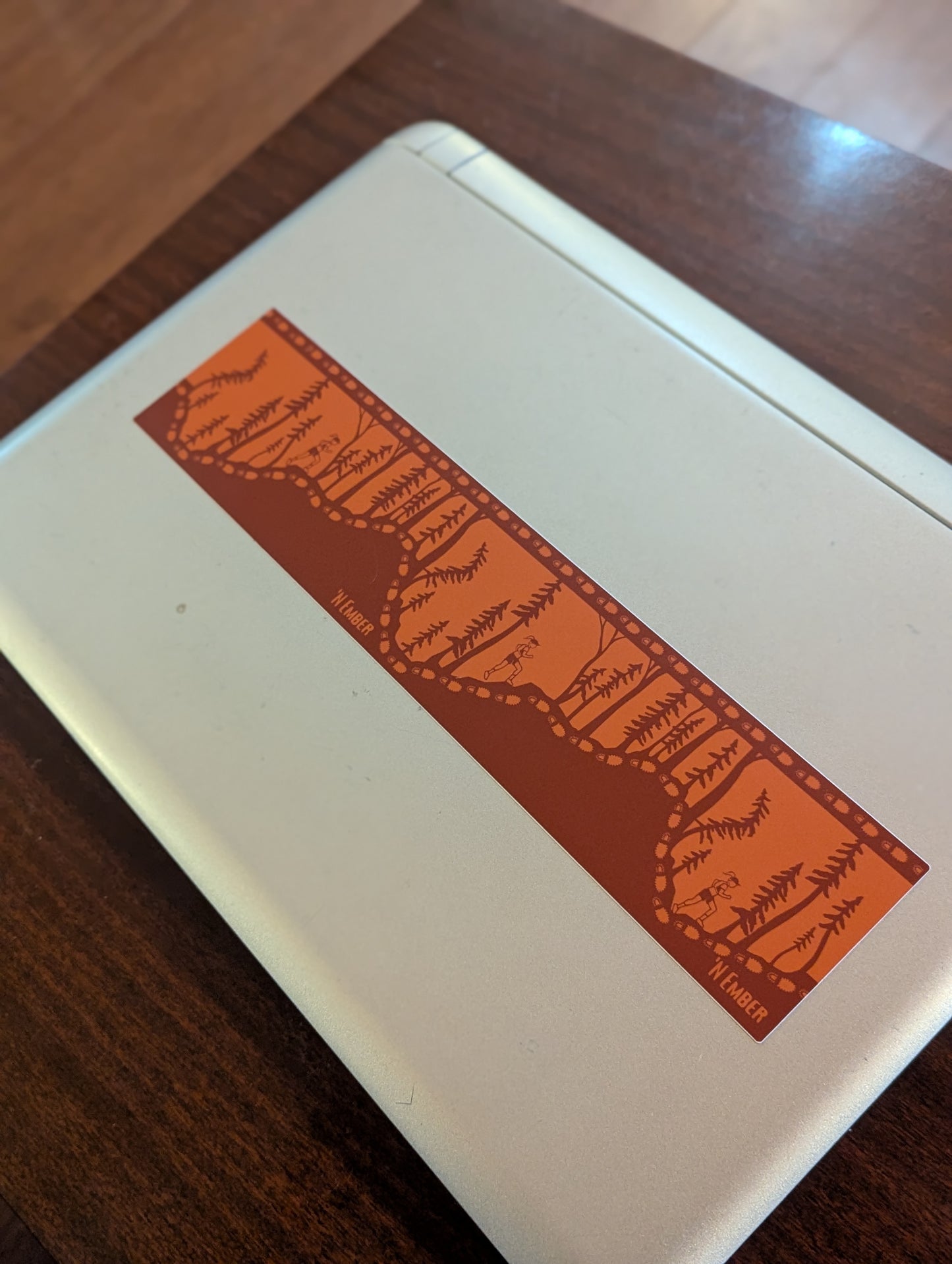 Monochrome Trail Running Wrap Sticker