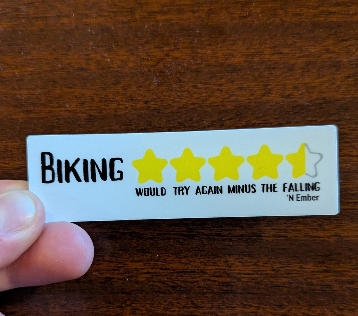 Biking - 4.5 Stars Sticker
