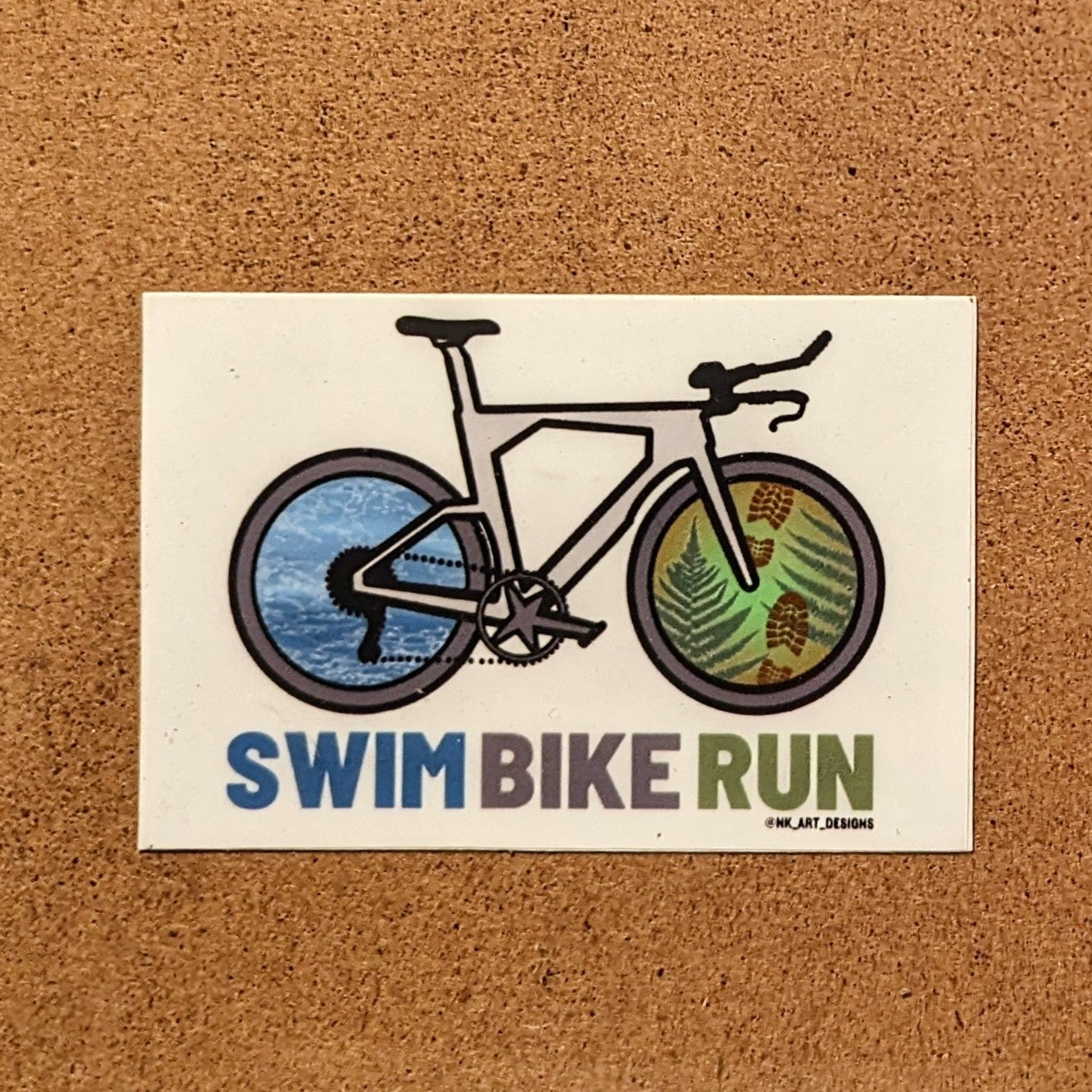 Swim Bike Run Sticker