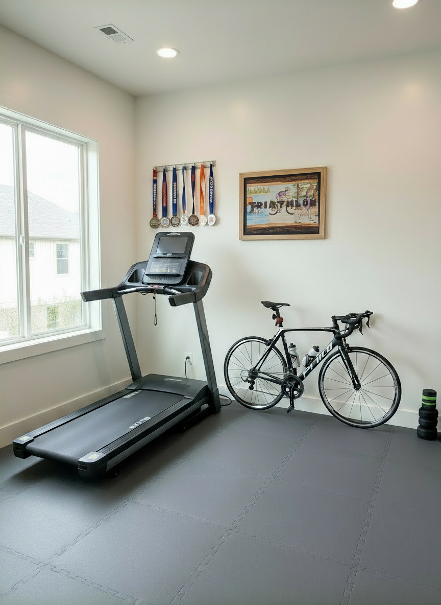 Triathlon Scene Print