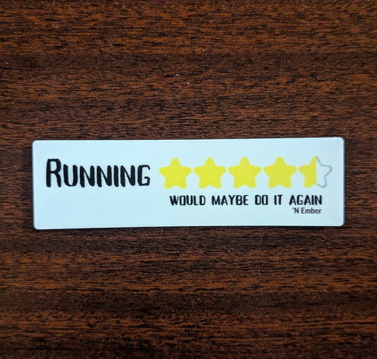 Running - 4.5 Stars Sticker