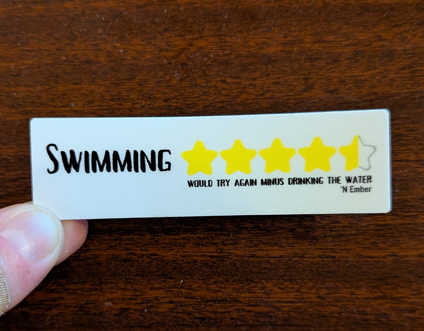Swimming - 4.5 Stars Sticker